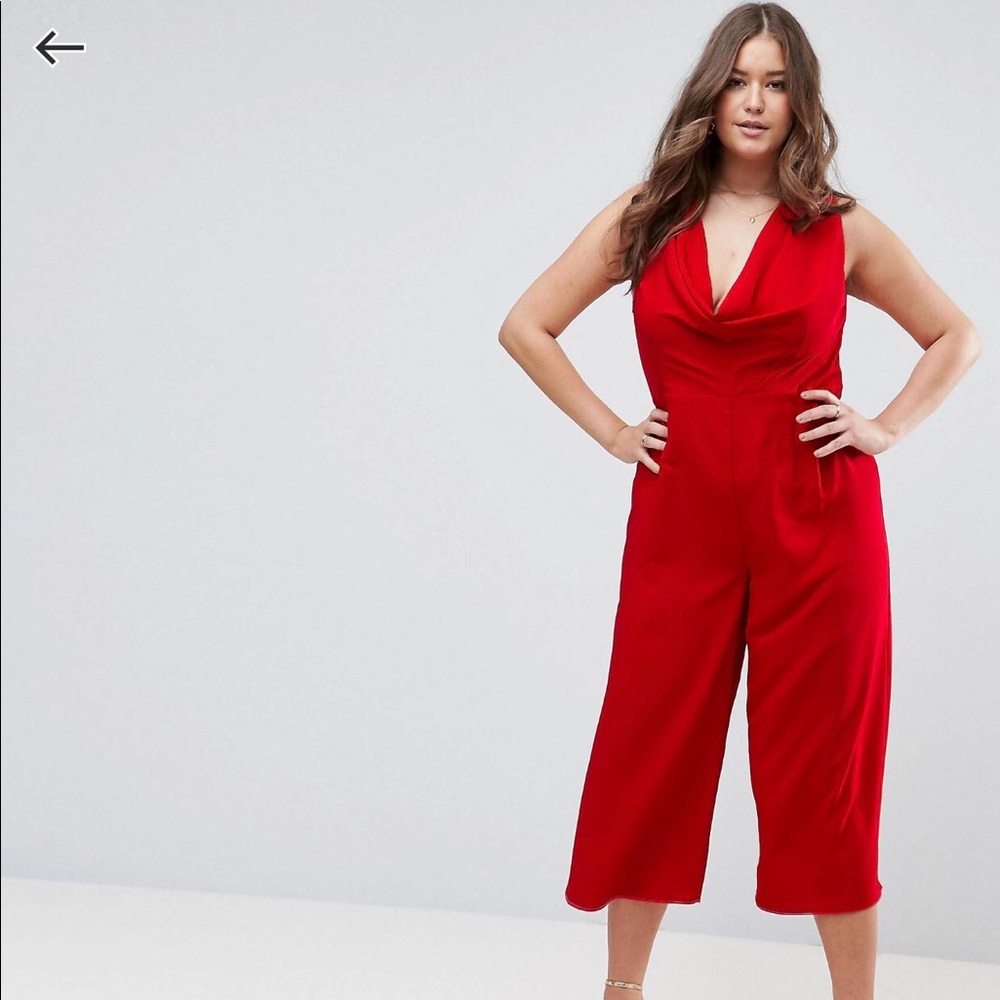 ASOS Curve cowl neck jumpsuit